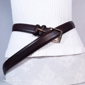 Boyd's Mens Belt 40 Waist Handmade USA Burgundy Brown Genuine Leather